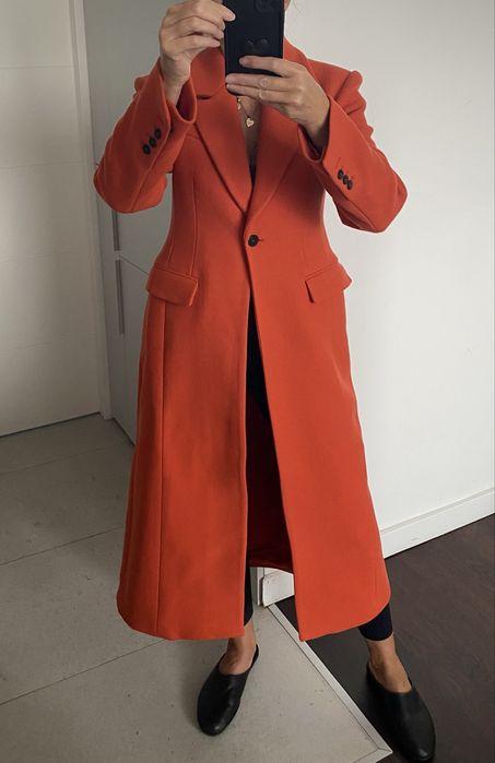 Plaszcz zara pomaranczowy XS 749 zl okazja !