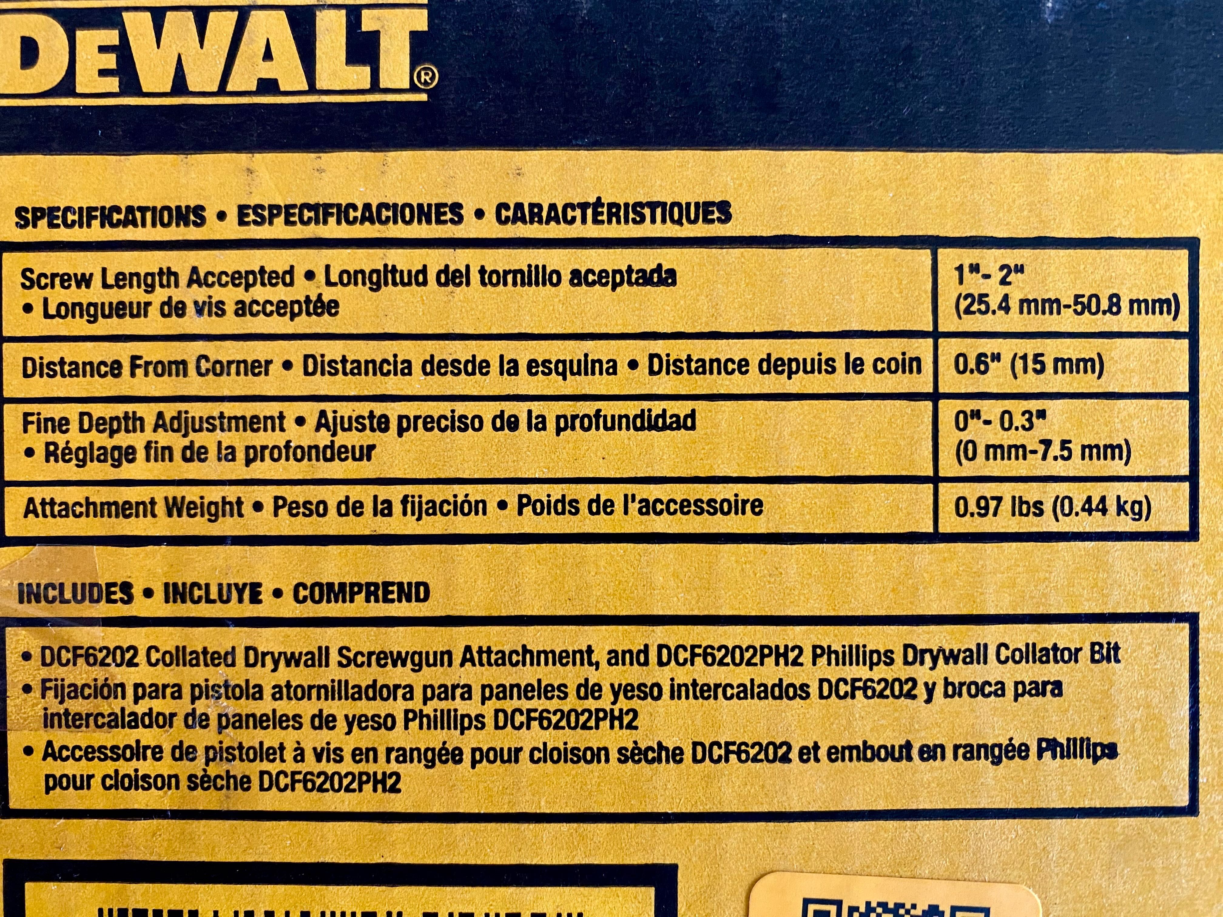 Насадка ленточная для подачи шурупов DeWALT DCF6202
