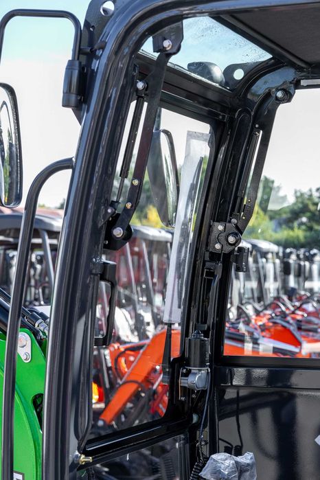 NOWA MINIKOPARKA Cicha 1200kg Kabina 3 łyżki Chłodnia R12K Briggs 15KM