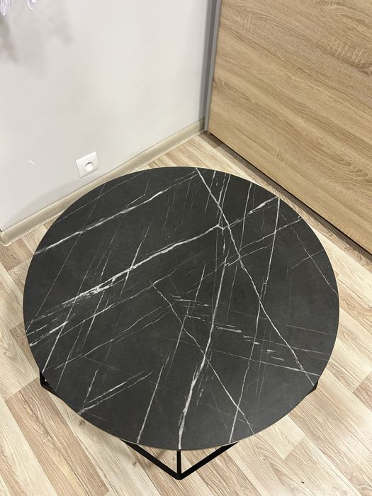 Stolik kawowy czarny marmur