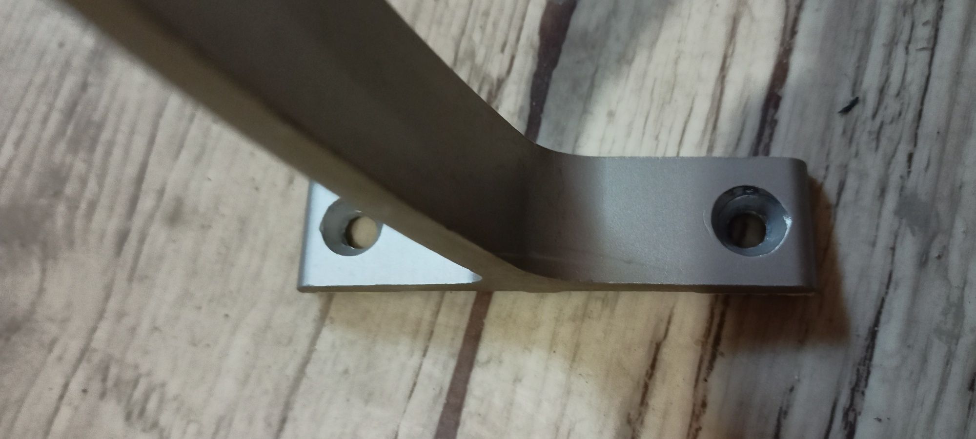 Karnisz aluminiowy na ok. 283cm, 180 i 169cm