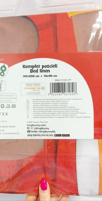 Bing nowy komplet pościeli 140x200