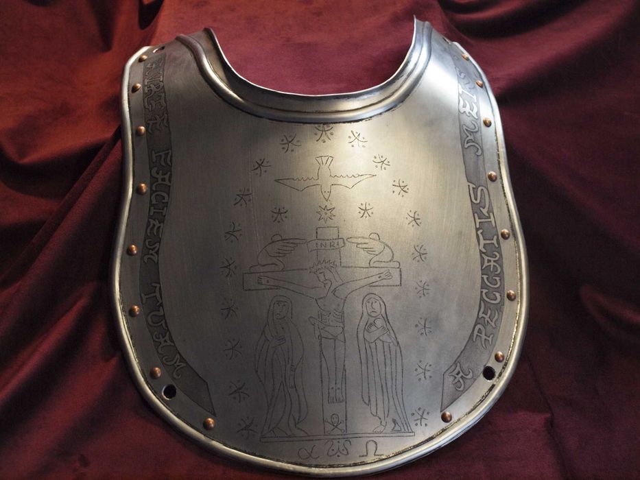 półpancerz, napierśnik, pancerz w stylu husarskim do szabel, unikat