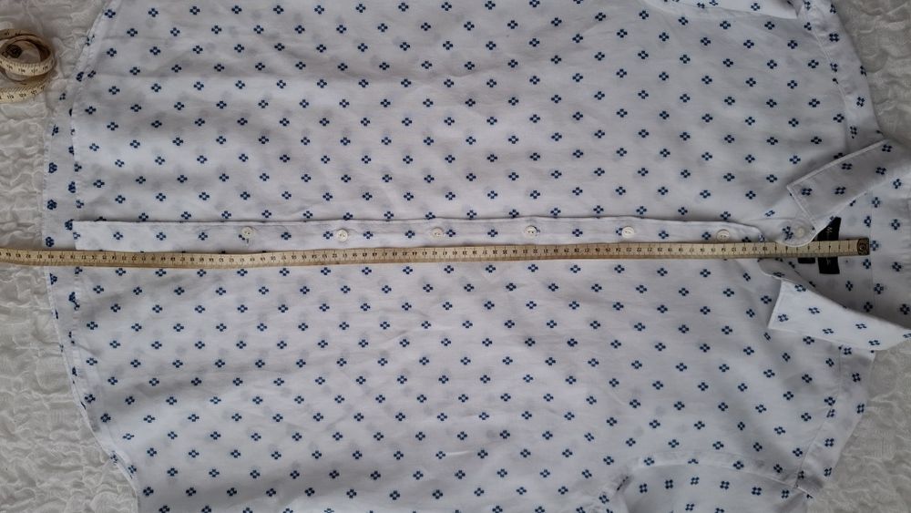 Massimo Dutti. Koszula męska taliowana. Len z bawełną.