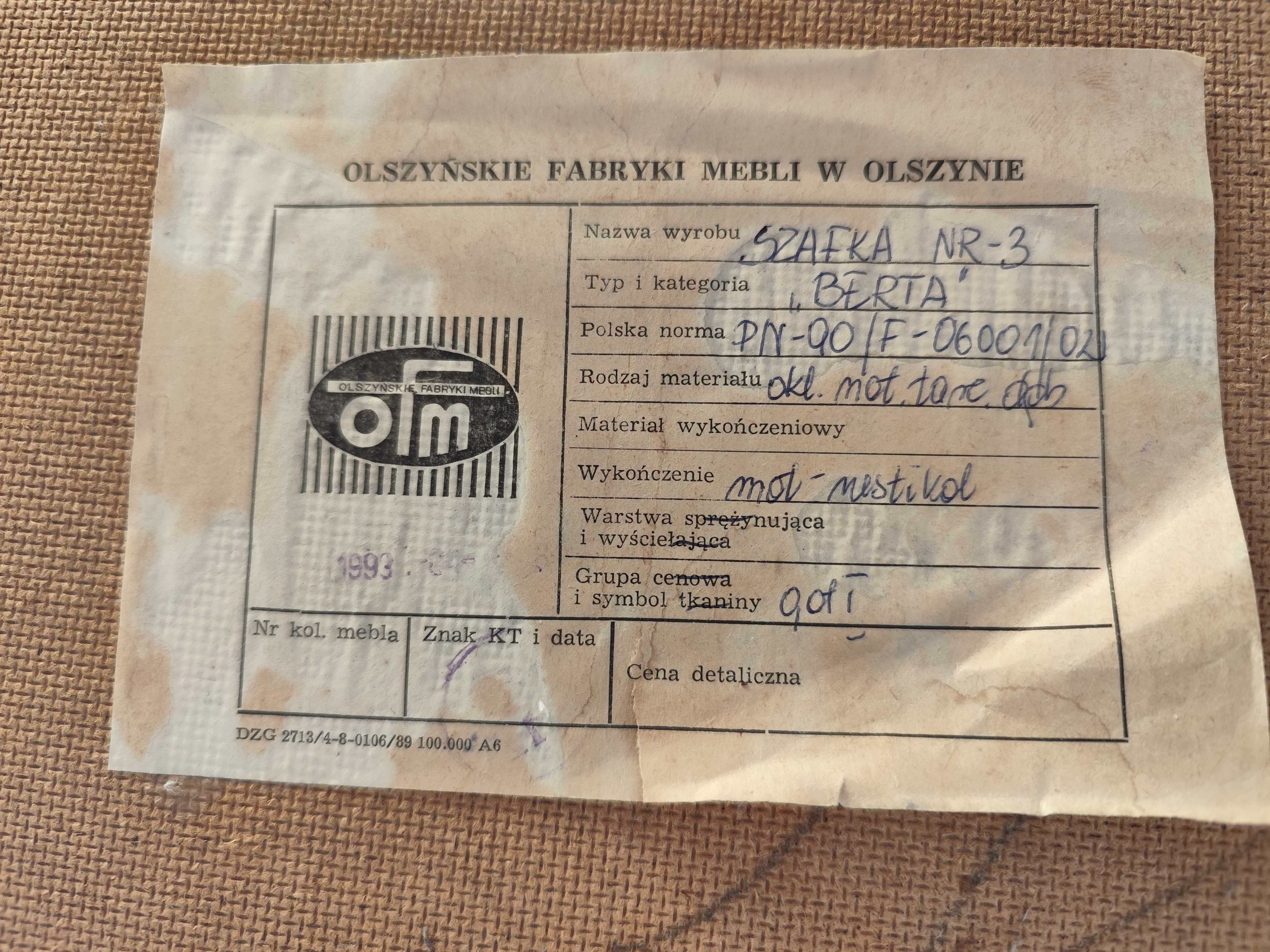Szafka - Olszyńska Fabryka Mebli