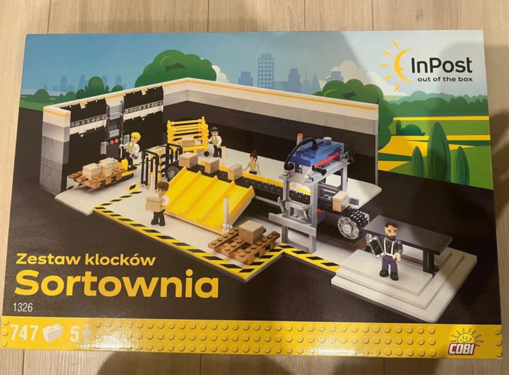 Nowy zestaw Cobi klocki sortownia InPost