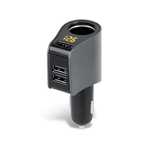 Ładowarka Samochodowa/Rozdzielacz/3xUSB + Woltomierz Jakość