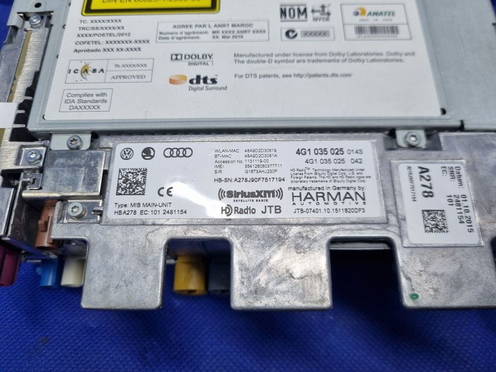 MULTIMEDIA jednostka MMI AUDI A7 C7 radioodtwarzacz Harman Oryginał