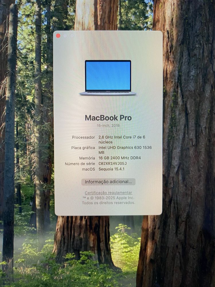 Apple Macbook Pro 15” 2018