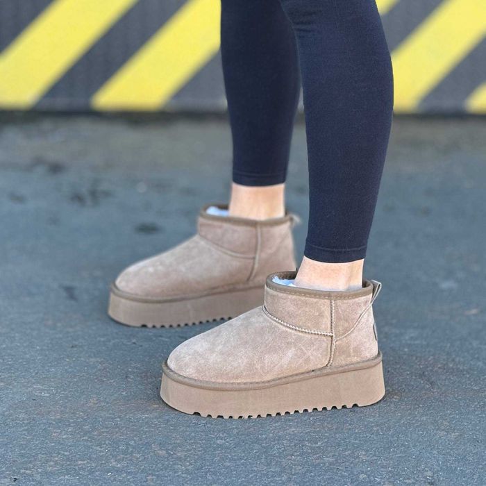 Жіночі UGG зимові на хутрі (36-41) черевики замшеві Уггі Угги