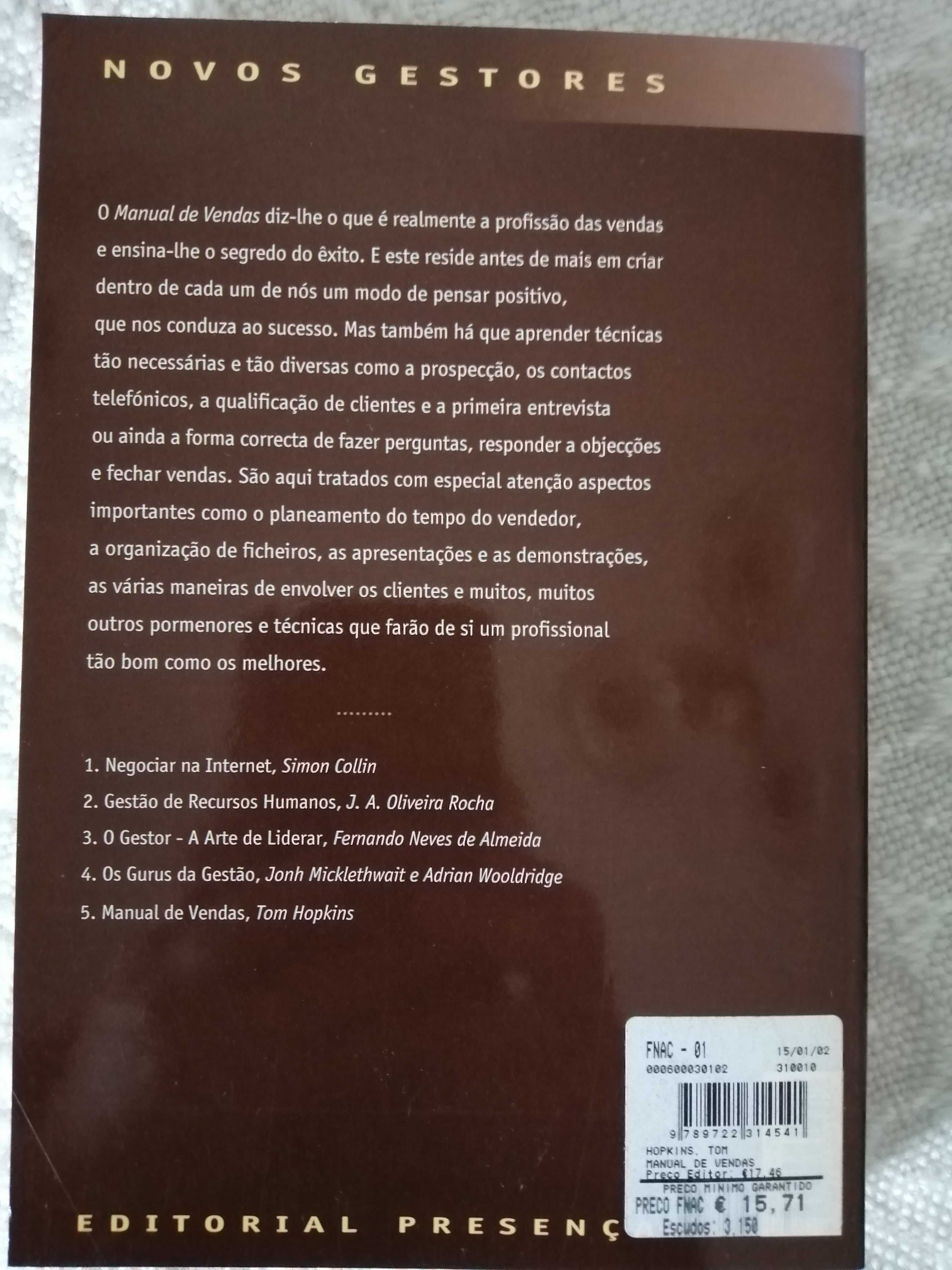 Manual de Vendas (Tom Hopkins)