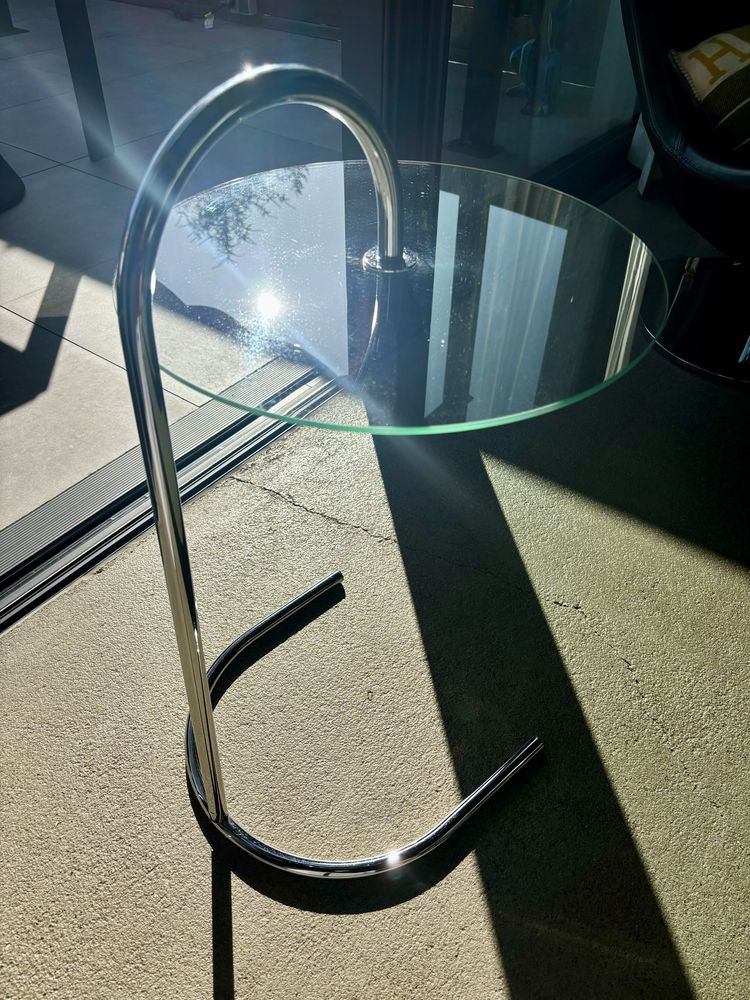 Chromowany Stolik RY Ikea proj Tord Bjokrlund lata 80 Ikona Designu