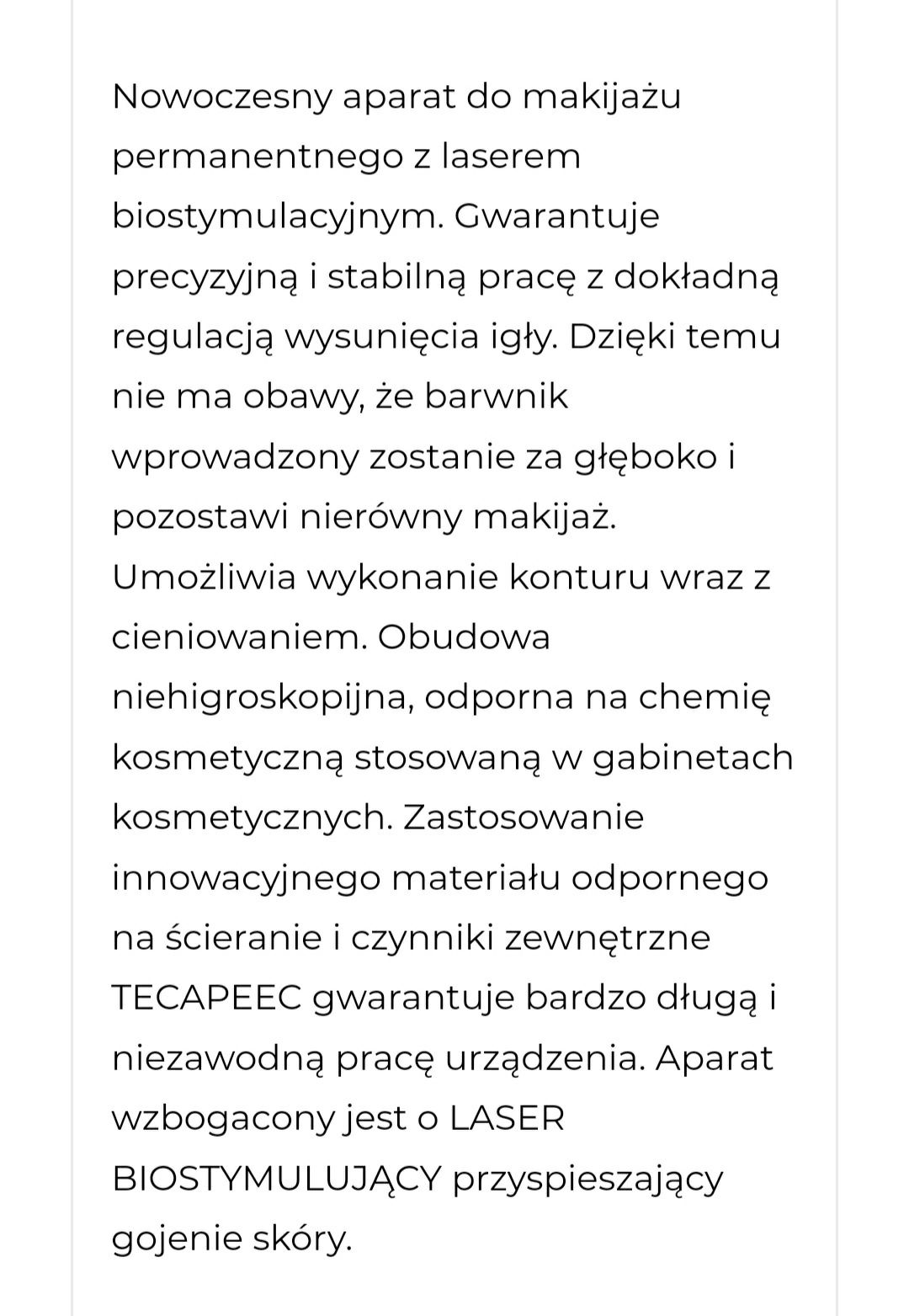 Urządzenie 2 w 1  Mezotetapia mikroigłowa +makijaż permanentny