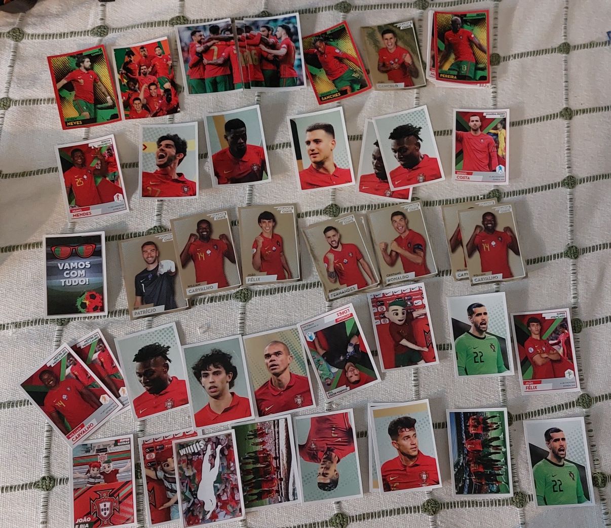 Cromos seleção panini Fome de Vencer