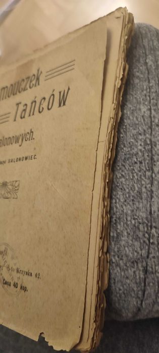 Dwie Stare książki "Księgowość " i Samouczek Tańca 1914 i 1944