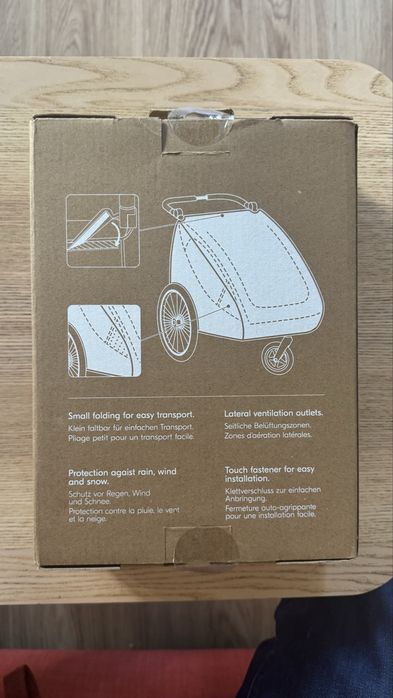 Pokrowiec ochronny na przyczepkę rowerową dla dziecka