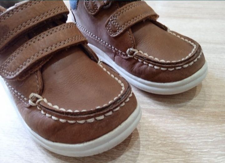 Туфли мокасины Clarks из натуральной кожи 21р.