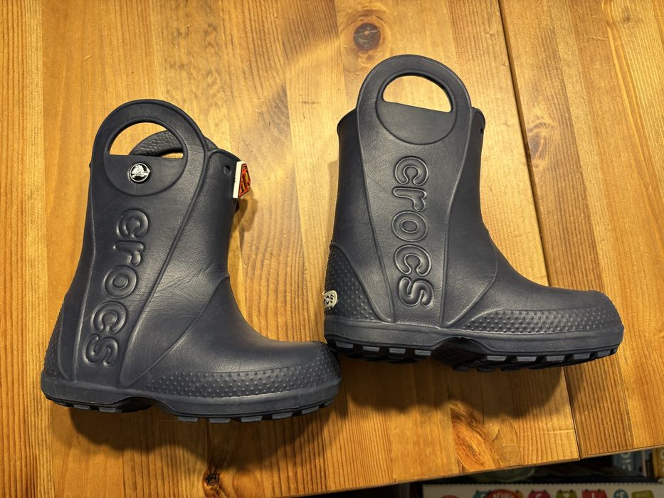 Kalosze crocs C10 granatowe superman