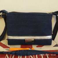 Jeansowy shopper handmade Sveta 838