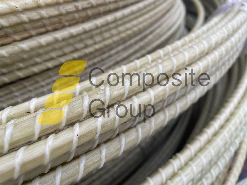 Композитна арматура 7мм для бетону, зелена для теплиць. Діметри 4-12мм