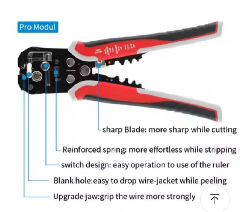 Кліщі для обтиску і Автоматичний знімач ізоляціі з дротів (Стріпер)