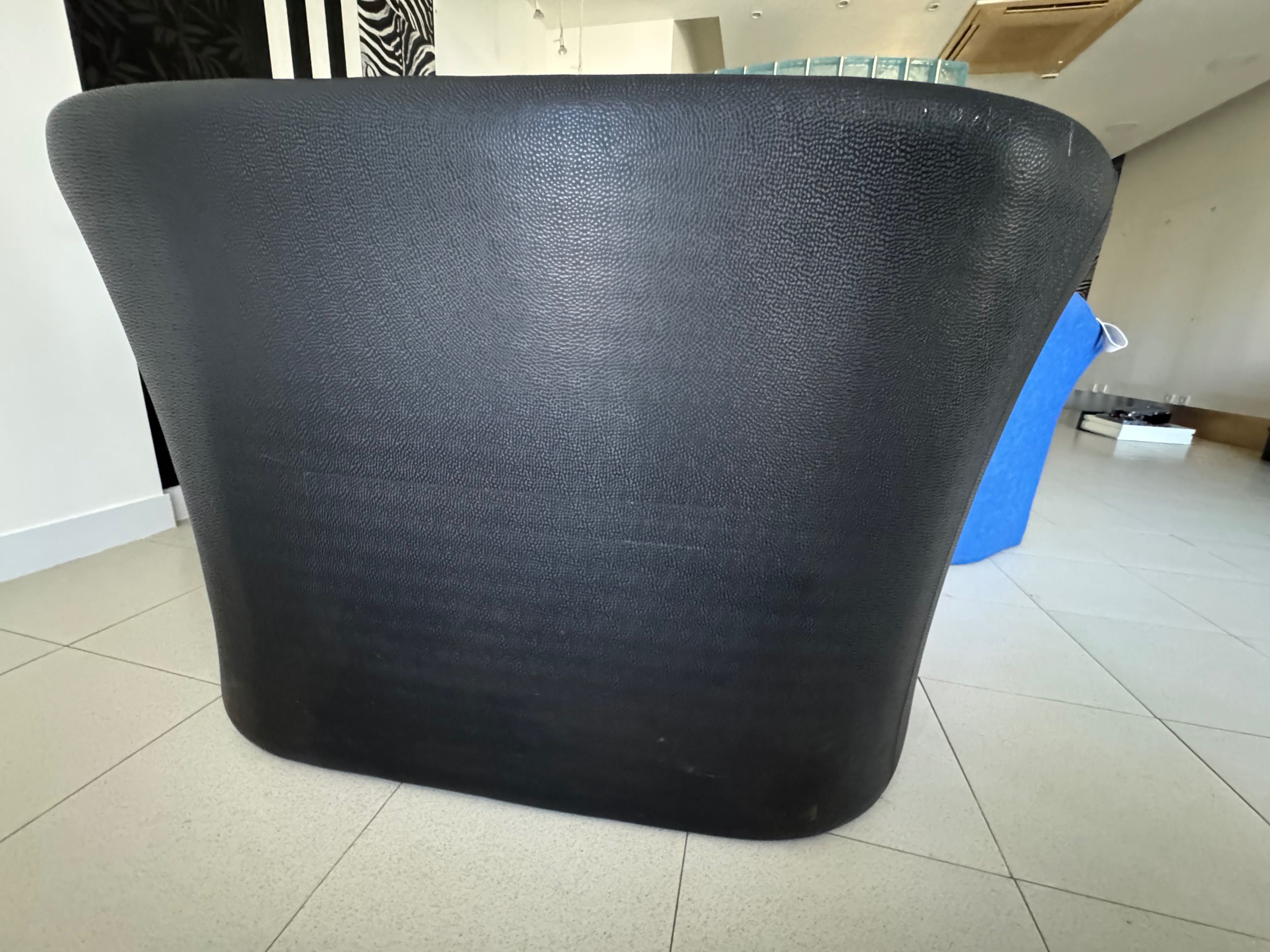Sofá 2 lugares preto, como novo