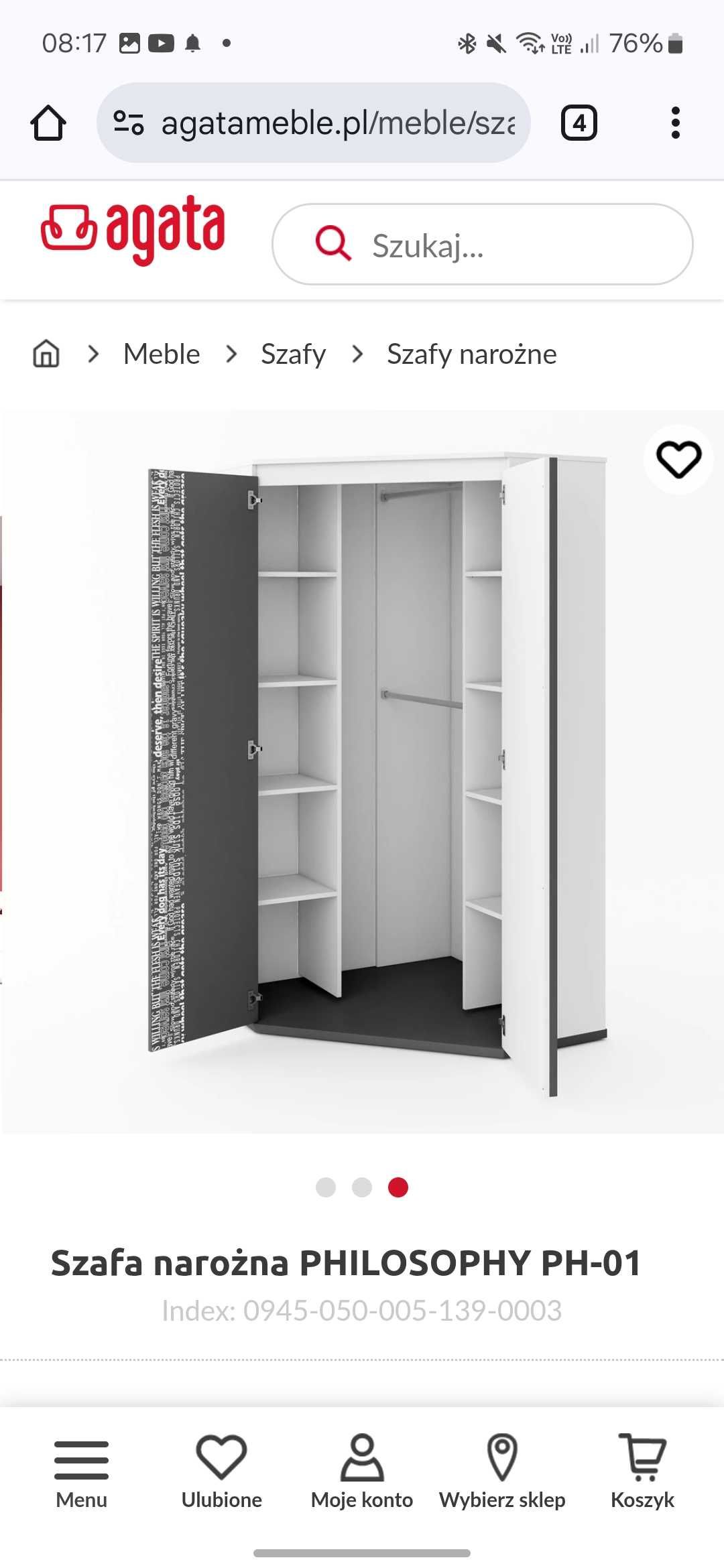 Meble do pokoju nastolatka Agata meble Philosophy