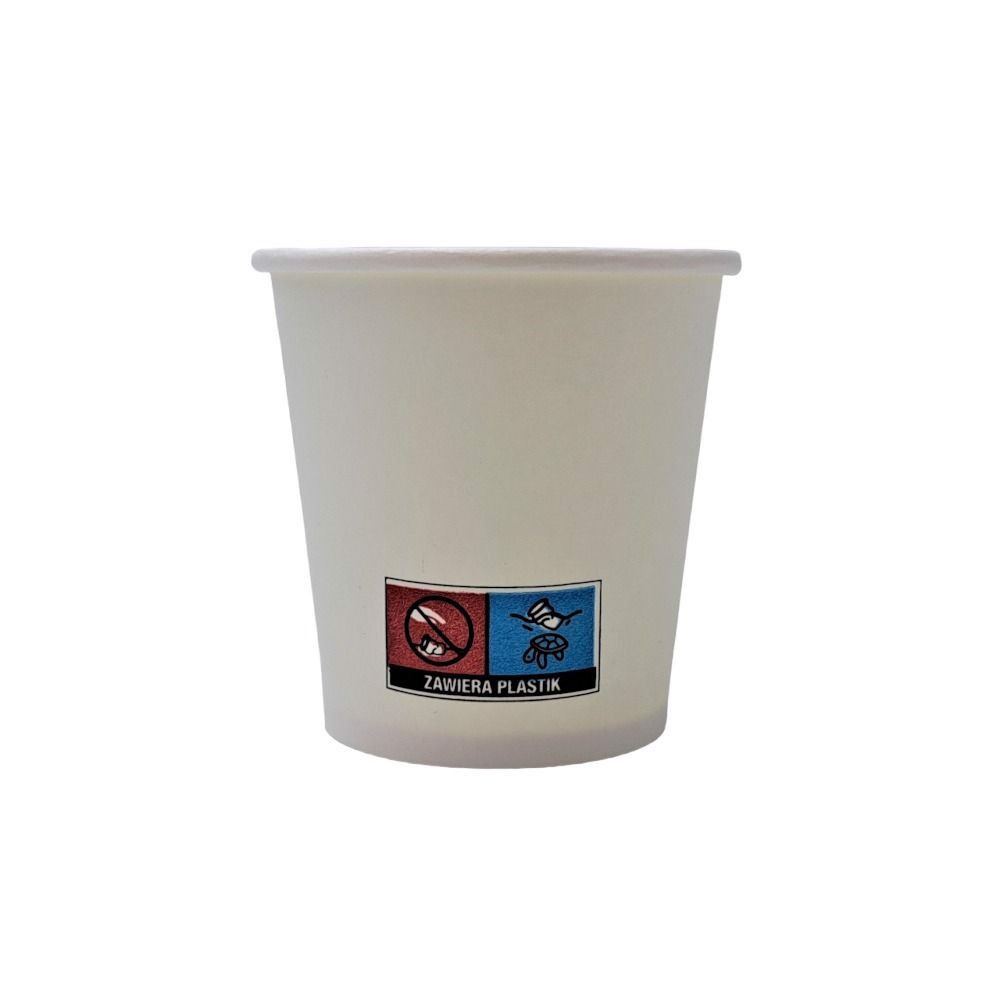 kubek papierowy 100ml biały enjoy drink&go 50szt $