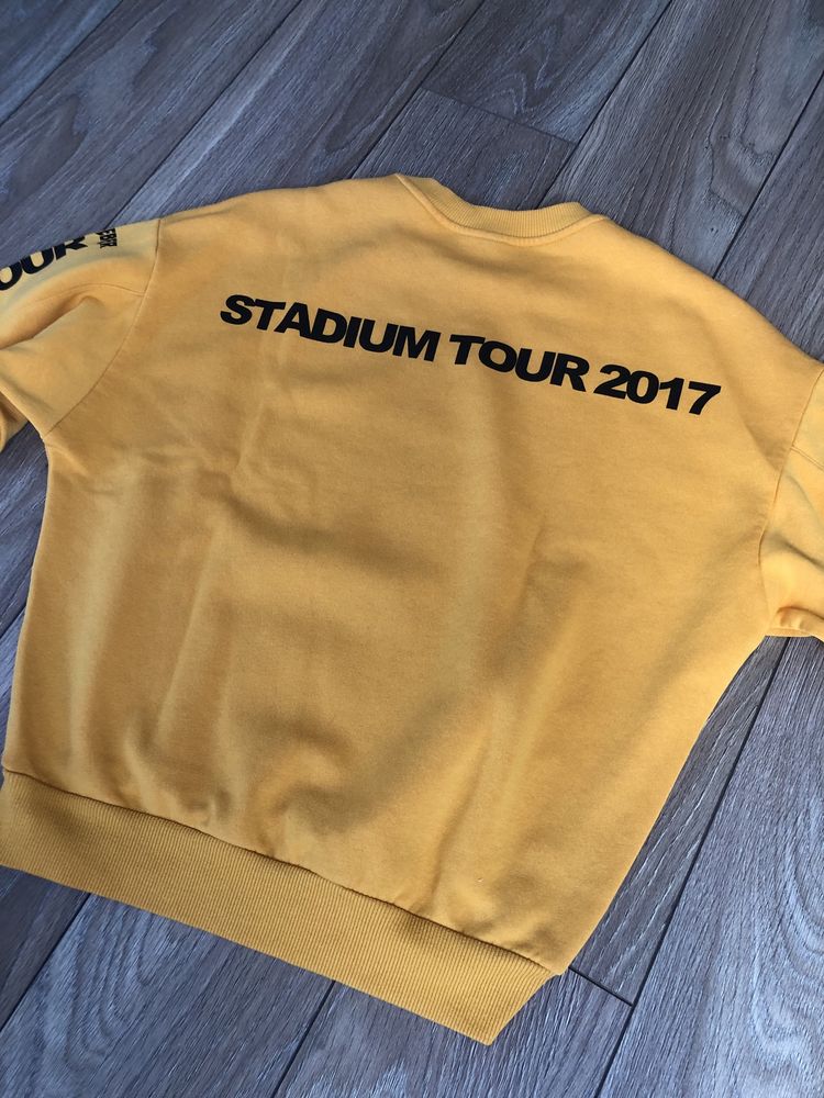 Żółta młodzieżowa bluza z napisami H&M Xs 34 #justinbieber