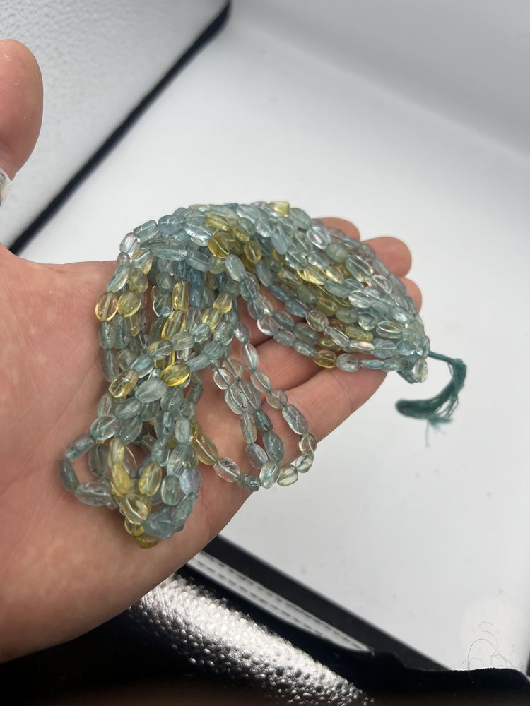 Нити лабрадорит аквамарин лабрадор бусы браслет