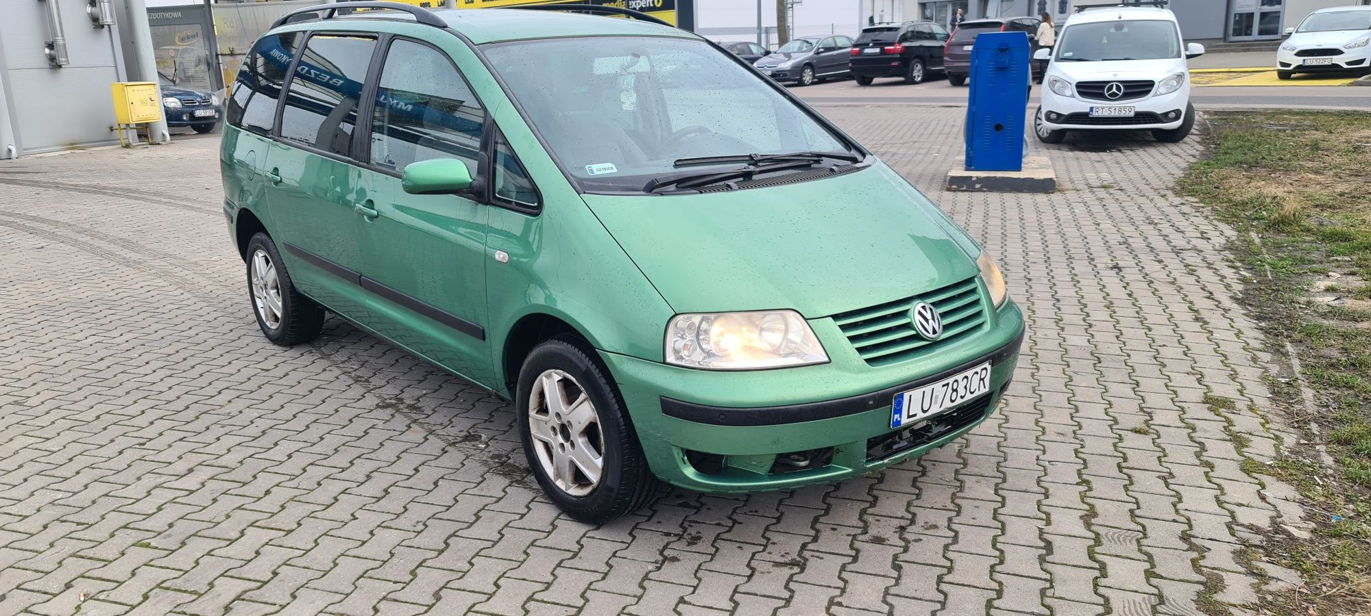 Sharan 1.9tdi silnik asz skrzynia fbn lampa zderzak klapa lc6w