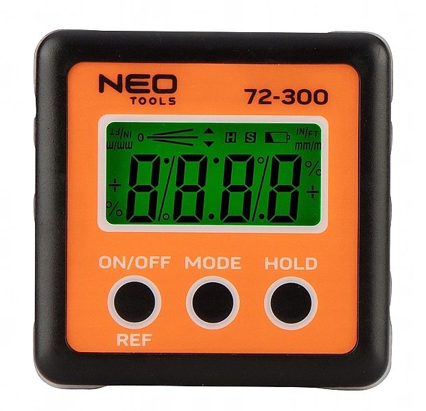 Cyfrowy Miernik Kąta Kątomierz Poziomica Lcd Neo #