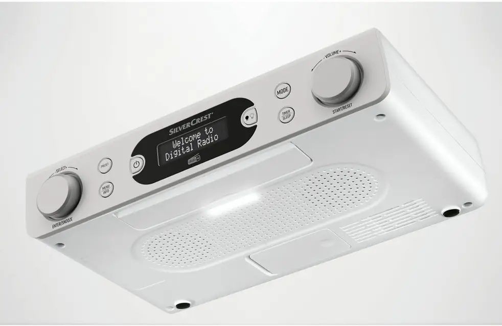 Портативне FM-радіо, кухонний радіоприймач SilverCrest SKR 3W D4 White