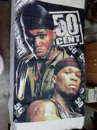 ESPETACULAR Bandeira d'Rapper + Famoso D Sempre << 50 CENTS >> - Nova!