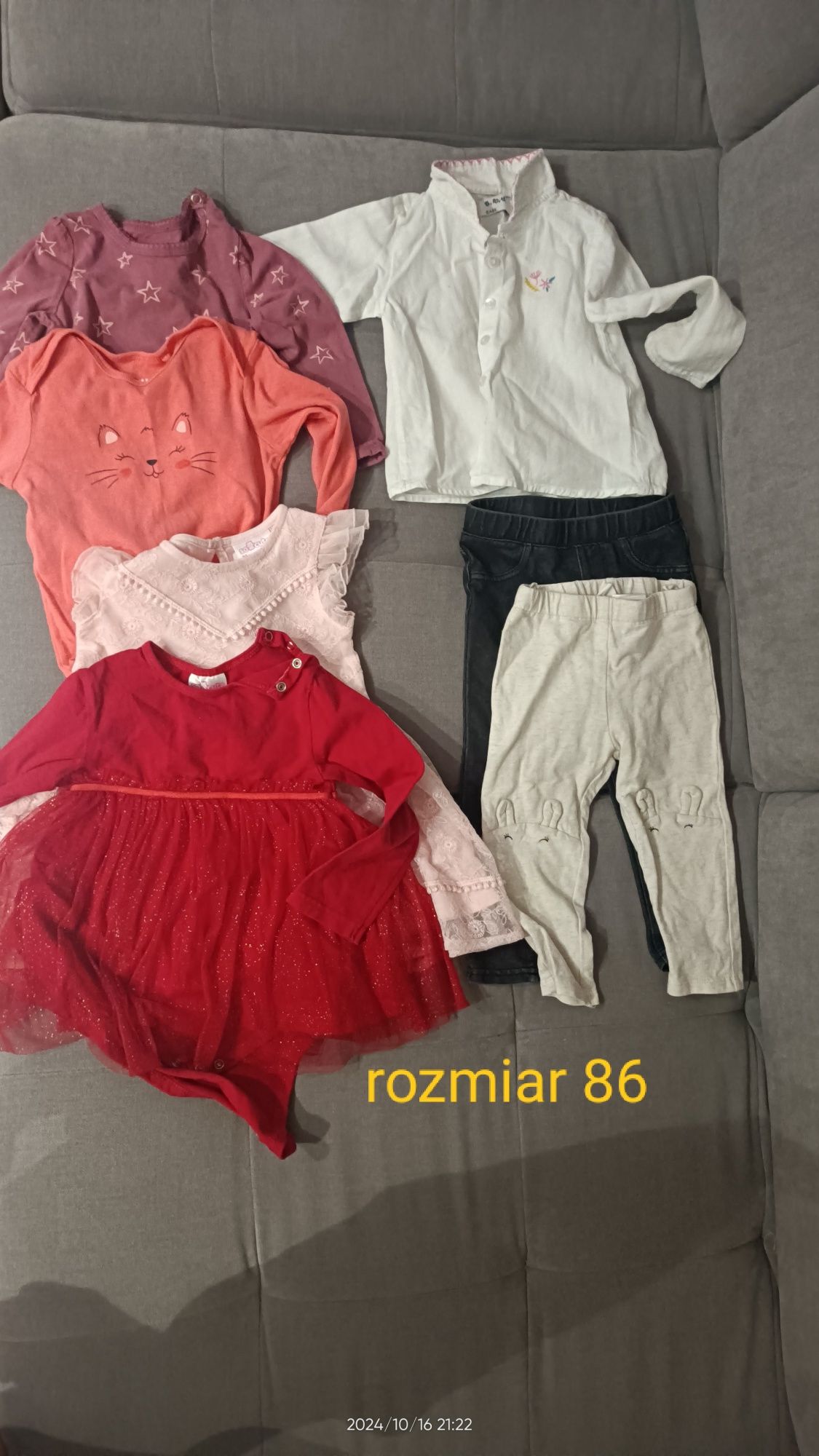 Paka ubrań dziewczynka od 56 do 86