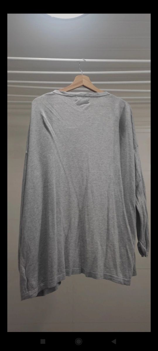 Sweterek/kardigan/ szary luźny r. XL, C&A