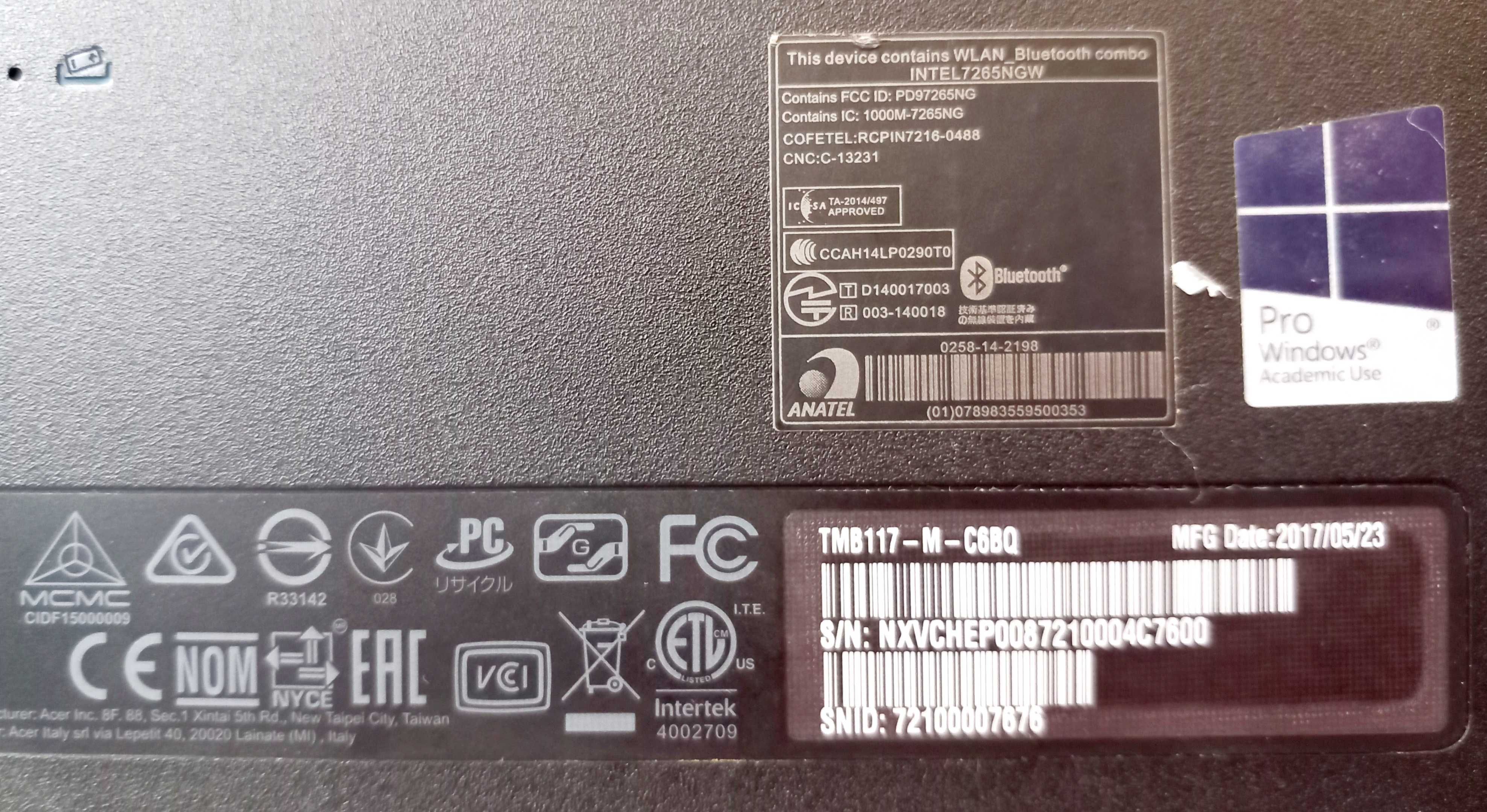 Laptop Acer TravelMate Spin B1 753/24/HUT