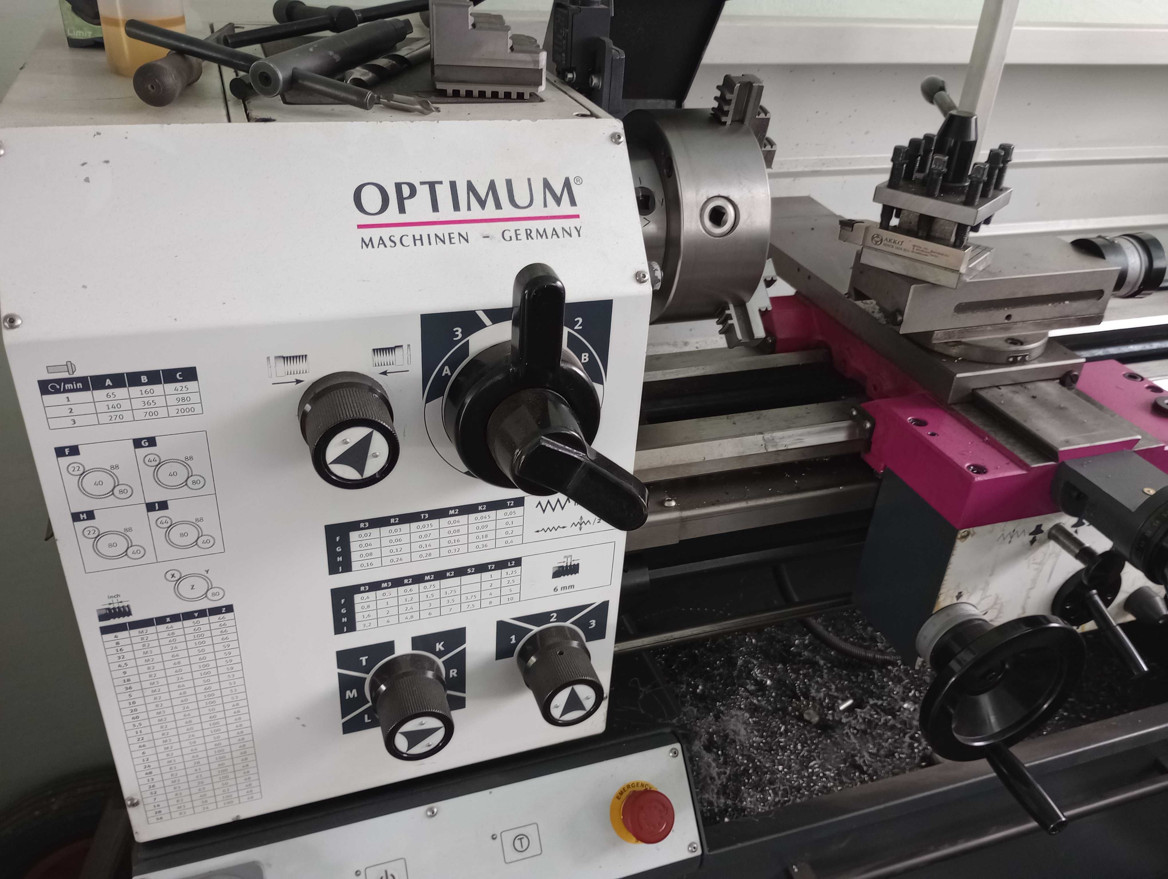Tokarka Optimum TM 3310 z precyzyjnym wrzecionem, jak nowa