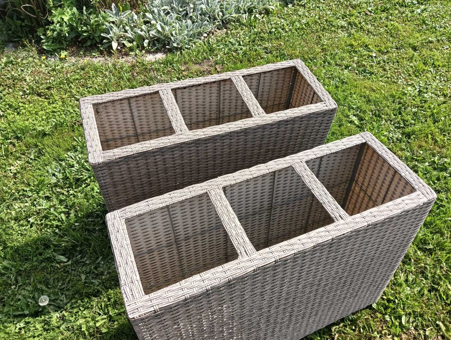 Doniczka technorattan Jysk 2szt + 2szt gratis STOKKAND