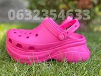 Високе взуття жіночі крокси на платформі Crocs Clasiic Bae Clog