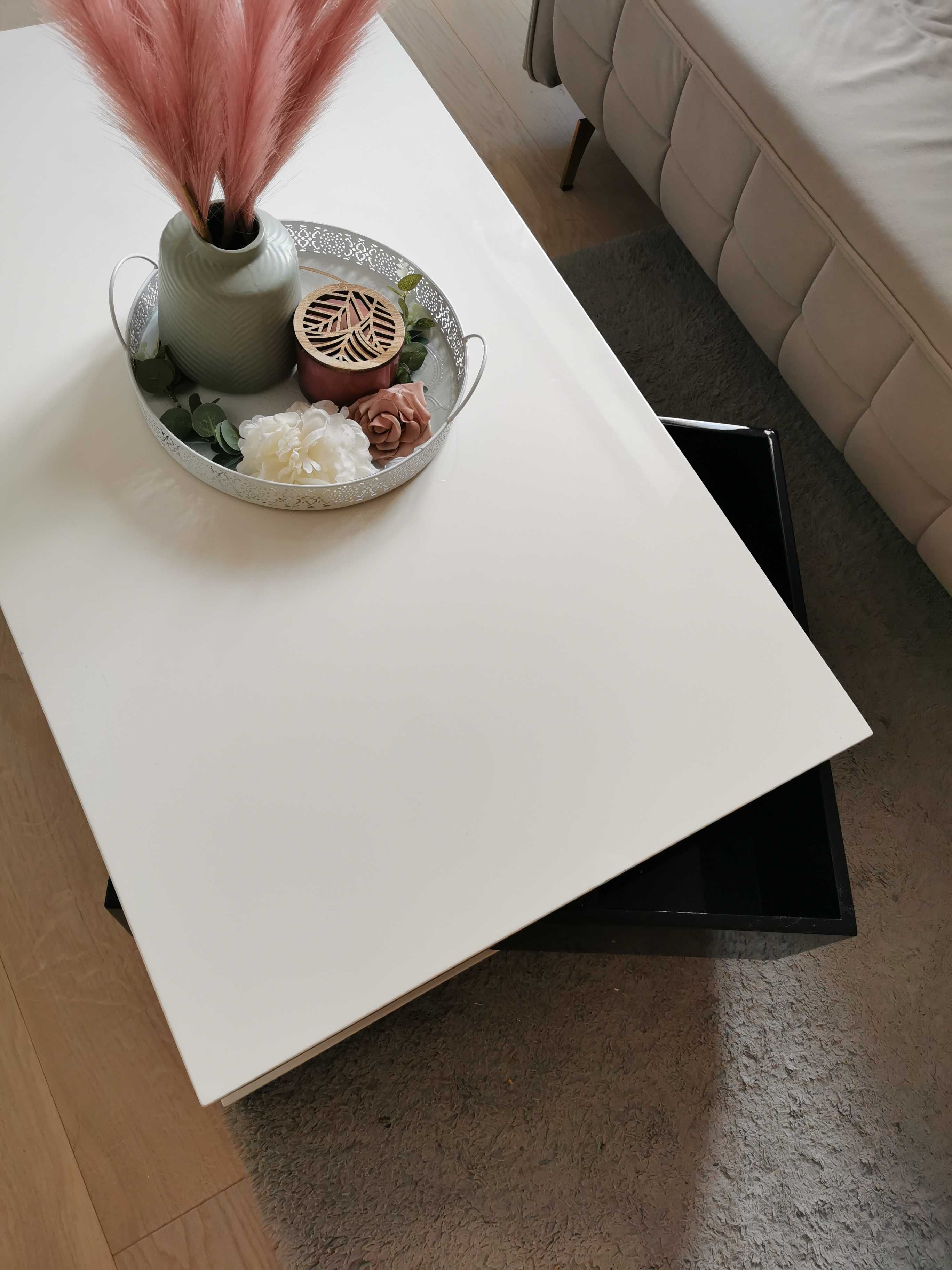 Stolik kawowy biały, 120cm x 70cmx 35cm