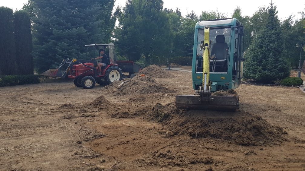 PLANER Równanie terenu Dębica Rzeszów,usługi minikoparką,glebogryzarką