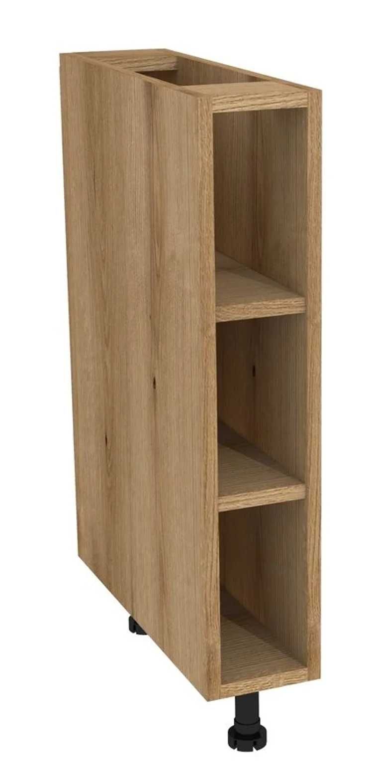 Zestaw mebli kuchennych presto 240x180 cm płyta laminowana czarna