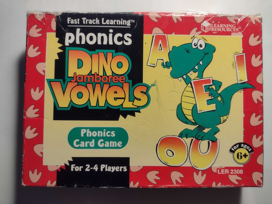 Gra karciana do nauki angielskiego Phonics Dino Jamboree Vowels