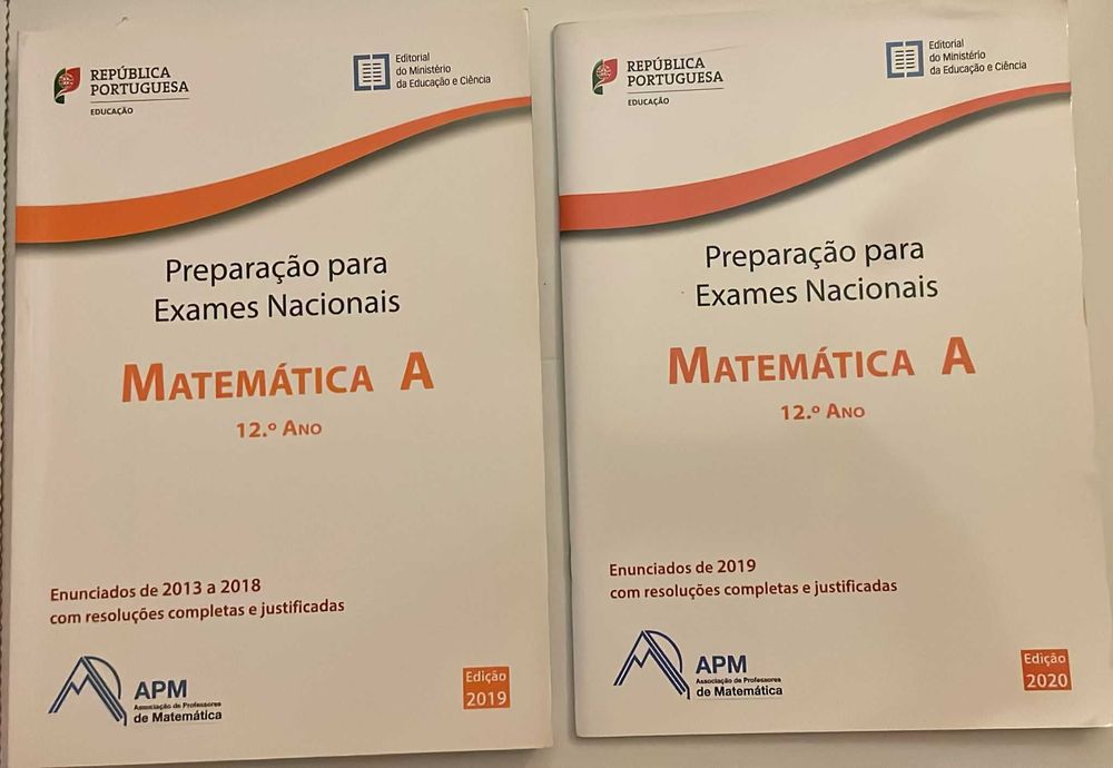 Preparação para Exames Nacionais Matemática A 12º Ano-2 livros