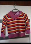 Sweter golf guziki w paski F&F NOWY