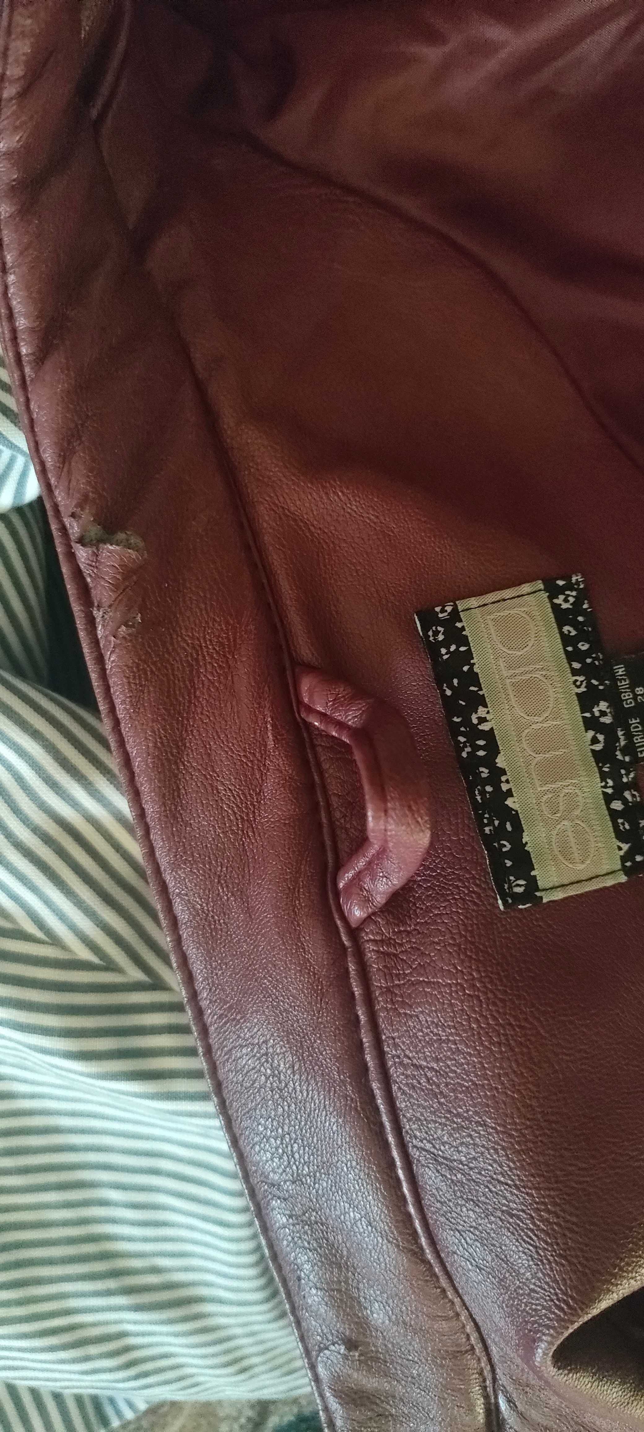 Kurtka ramoneska z eko skóry r.56