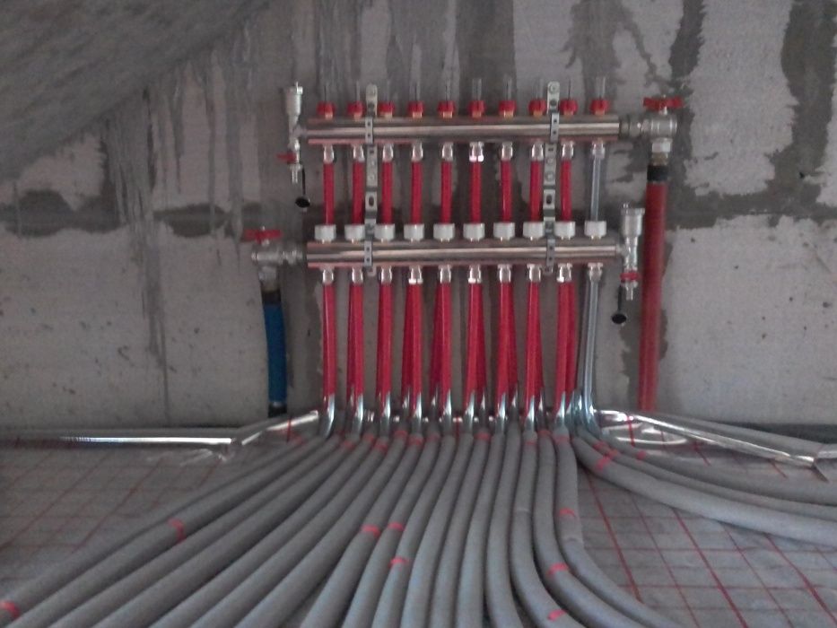 Монтаж сист.опалення,тепла підлога.Встановлення котлів.Сантехніка