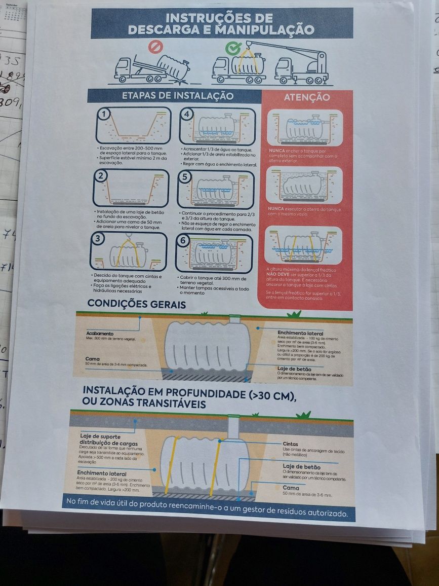 Fossa setica 3000 litros com prefiltro PF17