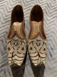 Buty perskie orientalne skórzane